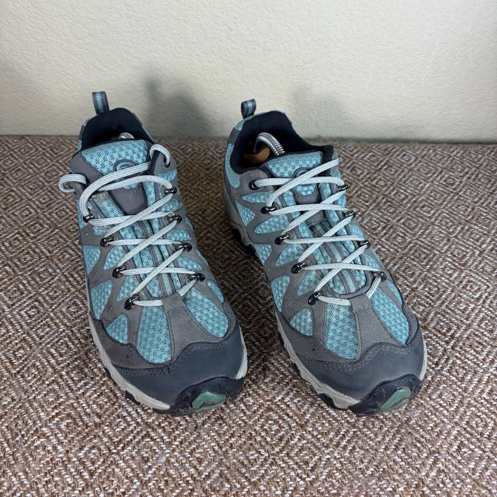 Oboz Luna Low Hiking Shoes Boots Women’s Sz 9 Blue Gray Outdoor Camping Fishing